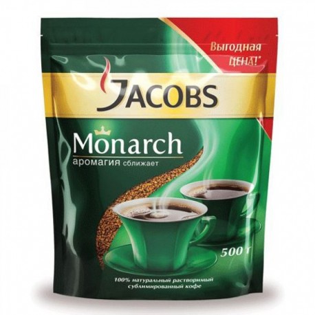Кофе "Якобс"  Монарх крист м/у растворимый 500гр